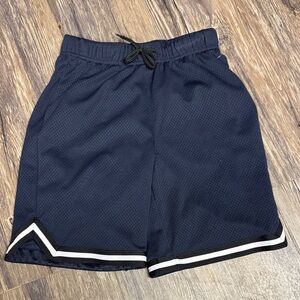 Old Navy Navy Mesh Kids Shorts with Black and White Trim
